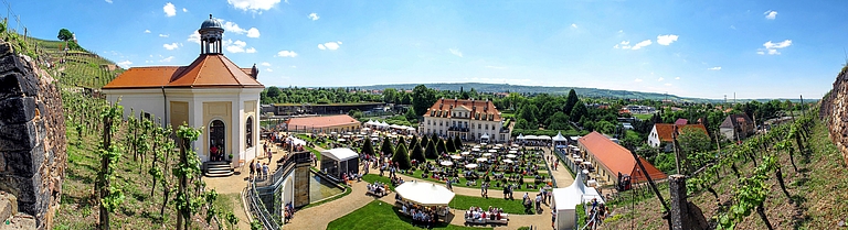 Panoramafoto Schloss Wackerbarth